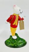 (R) RUPERT BEAR DOORSTOP, H 30CM.