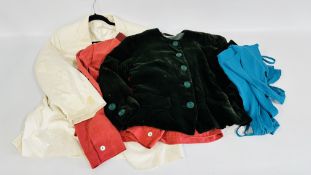 A GROUP OF DESIGNER LADIES AND GENTS CLOTHING TO INCLUDE JASMINE DI MILO BLOUSE,