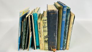 A GROUP OF VINTAGE ANGLERS GUIDES AND FISHING BOOKS TO INCLUDE ALLCOCKS AND HARDY'S,