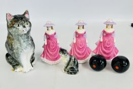 THREE ROYAL DOULTON PORCELAIN COLLECTORS FIGURES,