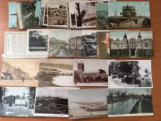 POSTCARDS: PACKET WITH SUFFOLK, FELIXSTOWE, LOWESTOFT, BURY ST EDMUNDS, NEWMARKET HIGH STREET ETC.