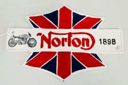 (R) NORTON 1898 PLAQUE.