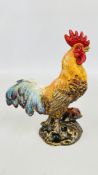(R) CAST IRON PAINTED COCKEREL.