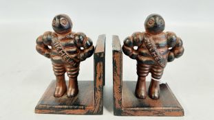 (R) MICHELIN BOOKENDS - BROWN.