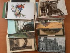 POSTCARDS: TWO BOXES MIXED UK VIEWS, SUBJECTS ETC. (APPROX 1000).