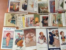POSTCARDS: PACKET OF OLDER COMIC CARDS, ARTISTS INCLUDING THACKERAY, TOM BROWNE, McGILL,