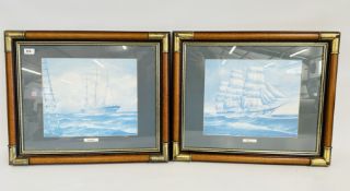 PAIR SHIPPING PRINTS HMS DITTON OWNED BY R.W.
