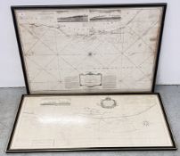 FRAMED MAP CHANNELLS OF COCKLE & ST.