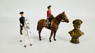 A GROUP OF LEAD FIGURES TO INCLUDE OUR SMILING PRINCE BUST,