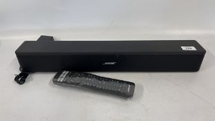 BOSE SOLO 5 TV SOUND SYSTEM COMPLETE WITH REMOTE - SOLD AS SEEN.