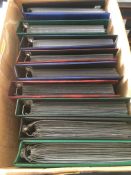 STAMPS: BOX WITH AN EXTENSIVE COLLECTION GB FIRST DAY COVERS IN NINE ALBUMS,