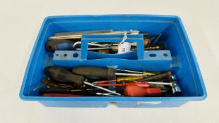 TRAY OF TOOLS.