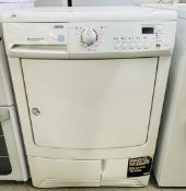 A ZANUSSI 8KG CONDENSER TUMBLE DRYER - SOLD AS SEEN.