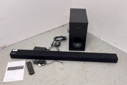 SAMSUNG HW-K360 SOUND BAR COMPLETE WITH BLUE TOOTH POWERED SUBWOOFER,