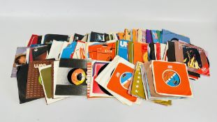 MIXED COLLECTION OF 45RPM RECORDS TO INCLUDE STEVIE WONDER, THE WOMBLES, TINA CHARLES ETC.