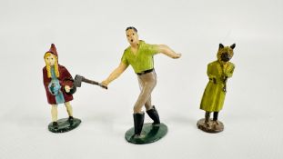 RED RIDING HOOD LEAD FIGURES BY PHILIP SEGAL NURSERY SERIES MADE FOR ONE YEAR ONLY 1949-50.