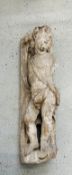 A LATE C17th / EARLY C18th CARVED OAK FIGUREHEAD, POSSIBLY OF DIANA THE HUNTRESS,