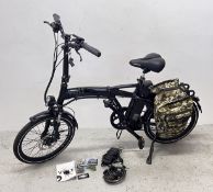 AN ELECTRIC, FOLDING 'VOLT' BIKE TO INCLUDE CHARGER, PAPERWORK, ACCESSORIES ETC.