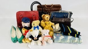 BOX CONTAINING LEATHER JANE SHILTON DOCUMENT / LAPTOP BAG,