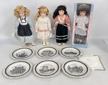A GROUP OF ASSORTED DANBURY MINT ROYAL WORCESTER 