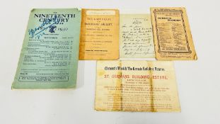 A GROUP OF EPHEMERA TO INCLUDE A LETTER SIGNED BY MARY ANNE KEELEY ACTRESS 1805-1899.
