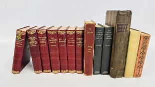 A BOX OF GOOD QUALITY BOOKS TO INCLUDE 7 X CHARLES DICKENS BOOKS PRINTED BY HAZELL,