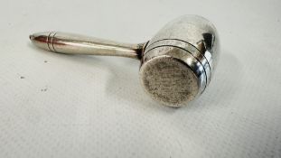 A STERLING SILVER RATTLE BY WEBSTER & CO C1910.