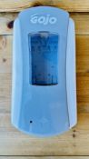 8 X WALL MOUNT GOJO SOAP DISPENSERS (AS NEW).