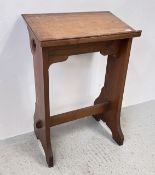 ANTIQUE PITCH PINE LECTURN, WIDTH 69CM.