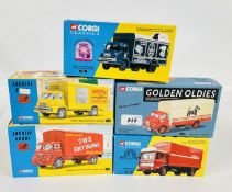 4 X CORGI CLASSICS BOXED DIE CAST COMMERCIALS TO INCLUDE - FODEN S21 MICKEY MOUSE BOX LORRY - CWS