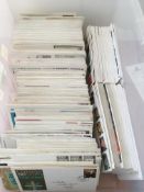 STAMPS: PLASTIC TUB WITH GB FIRST DAY COVERS 1967-2001 (APPROX 600), ALSO 1987 YEAR BOOK,