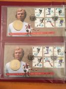 COIN COVERS: ALBUM WITH A COLLECTION OF ROYAL MAIL / ROYAL MINT COVERS. (28).