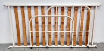 MODERN METAL FRAMED SINGLE BED FRAME.