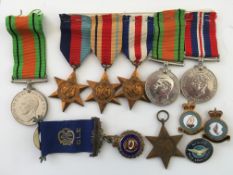 MEDALS: WW2 MEDALS SELECTION (7) INCLUDING DEFENCE (2), AFRICA STAR (2),