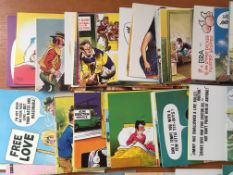 POSTCARDS: PACKET OF MODERN BAWDY TYPES ALL PUBLISHED BAMFORTH, ARTISTS INCLUDING FITZPATRICK, CHAS,