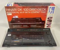 HINARI DK100 DISC DECK WITH BOX - SOLD AS SEEN.