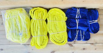 8 ASSORTED STRAPS, VARIOUS SIZES.