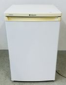 HOTPOINT UNDER COUNTER LARDER FRIDGE - SOLD AS SEEN.
