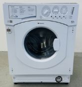 HOTPOINT 6.5KG BHWD129 INTEGRATED WASHING MACHINE - SOLD AS SEEN.