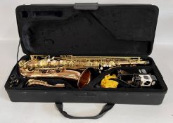 BAUHAUS WALSTEIN TENOR SAXOPHONE COMPLETE WITH ORIGINAL PADDED TRANSIT CASE.