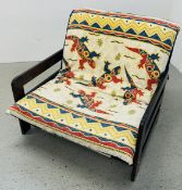 MODERN ADJUSTABLE FUTON STYLE BED.
