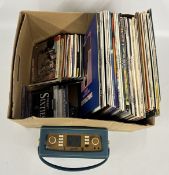 A QUANTITY OF ASSORTED RECORDS TO INCLUDE ABBA, CLIFF RICHARD,