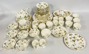 A QUANTITY OF WEDGWOOD WILD STRAWBERRY R4406 TEA AND DINNER WARE, APPROX ..... PIECES.