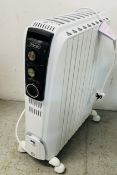 A DELONGHI DRAGON OIL FILLED RADIATOR - SOLD AS SEEN.