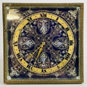 AN ANTIQUE SWISS ORMOLU & BLUE ENAMELLED BOUDOIR / TRAVEL CLOCK IN THE WEGELIN FILS GENEVA STYLE,