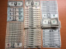 BANKNOTES: USA SELECTION, TOTAL FACE APPROX $490.