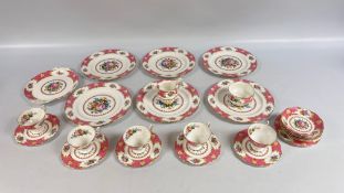 A ROYAL ALBERT LADY CARLYLE TEA SET, APPROX 25 PIECES.