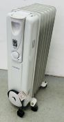 A PAIR OF CROWN OIL FILLED RADIATORS - SOLD AS SEEN.