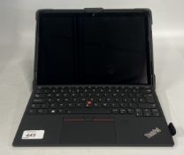 LENOVO THINKPAD X12 DETACHABLE GEN 1 TABLET COMPUTER COMPLETE WITH THINKPAD X12 DETACHABLE FOLIO