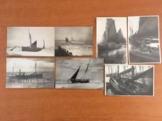 POSTCARDS: LOWESTOFT RP POSTCARDS SHOWING R386 AND LT527 FISHING VESSELS RUN AGROUND,